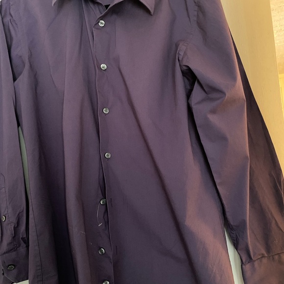 Croft & Barrow Classic Purple Dress Shirt - Picture 3 of 5